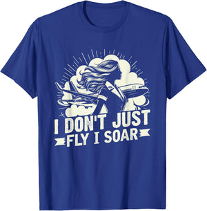 I dont just fly i soar Flight Attendant T-Shirt - T-Shirt | Royal