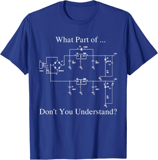 Electrical Engineer, Funny Technology Sarcasm T-Shirt - T-Shirt | Royal