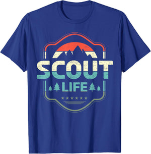 Vintage Scout Life for a Camping Nature Hiking Scout T-Shirt - T-Shirt | Royal