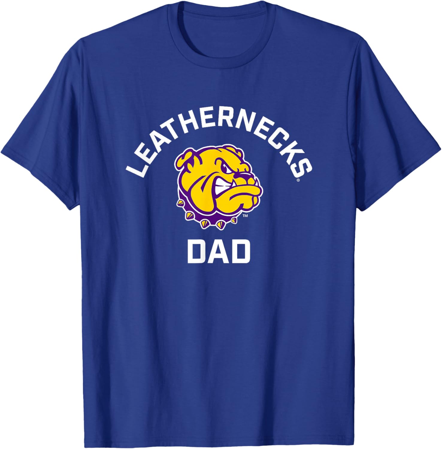 Western Illinois University Leathernecks Arched Dad T-Shirt - T-Shirt | Royal