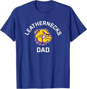 Western Illinois University Leathernecks Arched Dad T-Shirt - T-Shirt | Royal