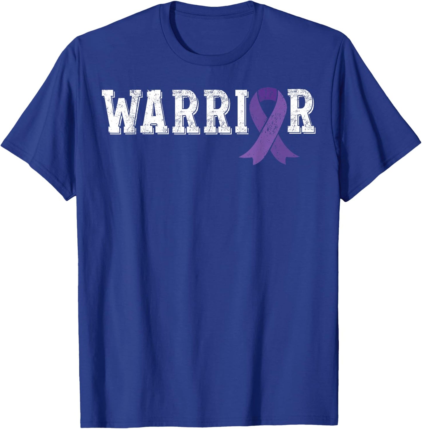 Testicular Cancer Awareness Products Purple Ribbon Gift T-Shirt - T-Shirt | Royal