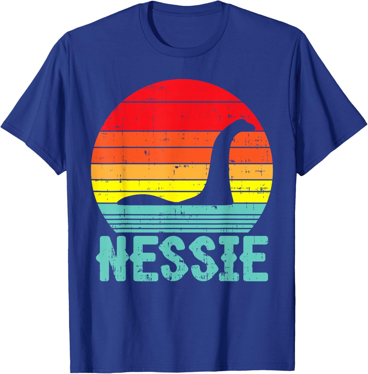 Nessie Loch Ness Monster Retro Nessy Animal Lover Gift T-Shirt - T-Shirt | Royal