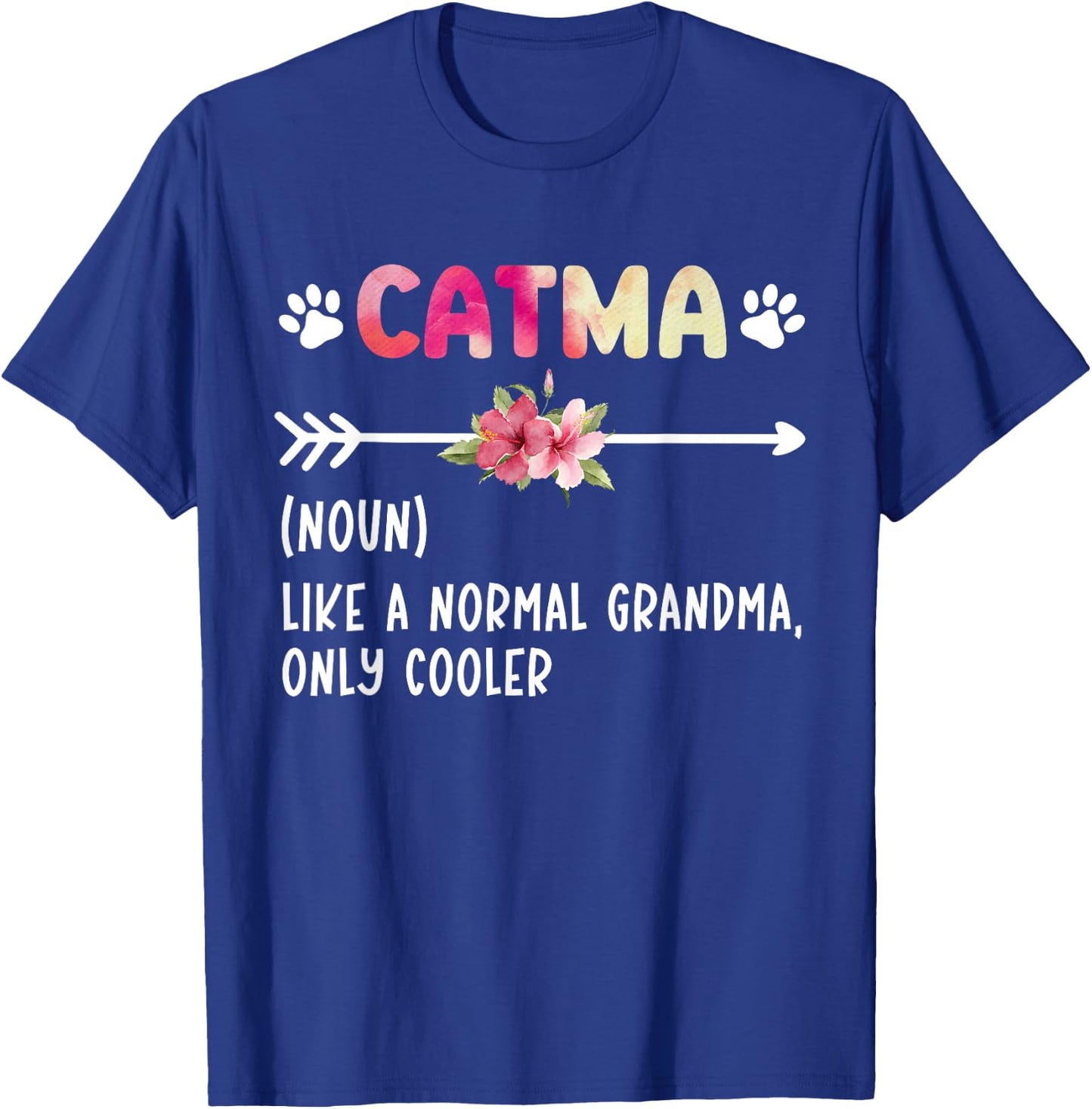 Catma Definition Cat Grandma Cat Grandmother T-Shirt - T-Shirt | Royal