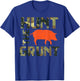 Camo Hunt The Grunt Hog Vintage Wild Boar Hunting Hunt Dad T-Shirt - T-Shirt | Royal