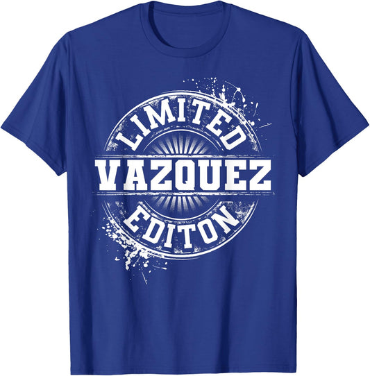 VAZQUEZ Funny Surname Family Tree Birthday Reunion Gift T-Shirt - T-Shirt | Royal