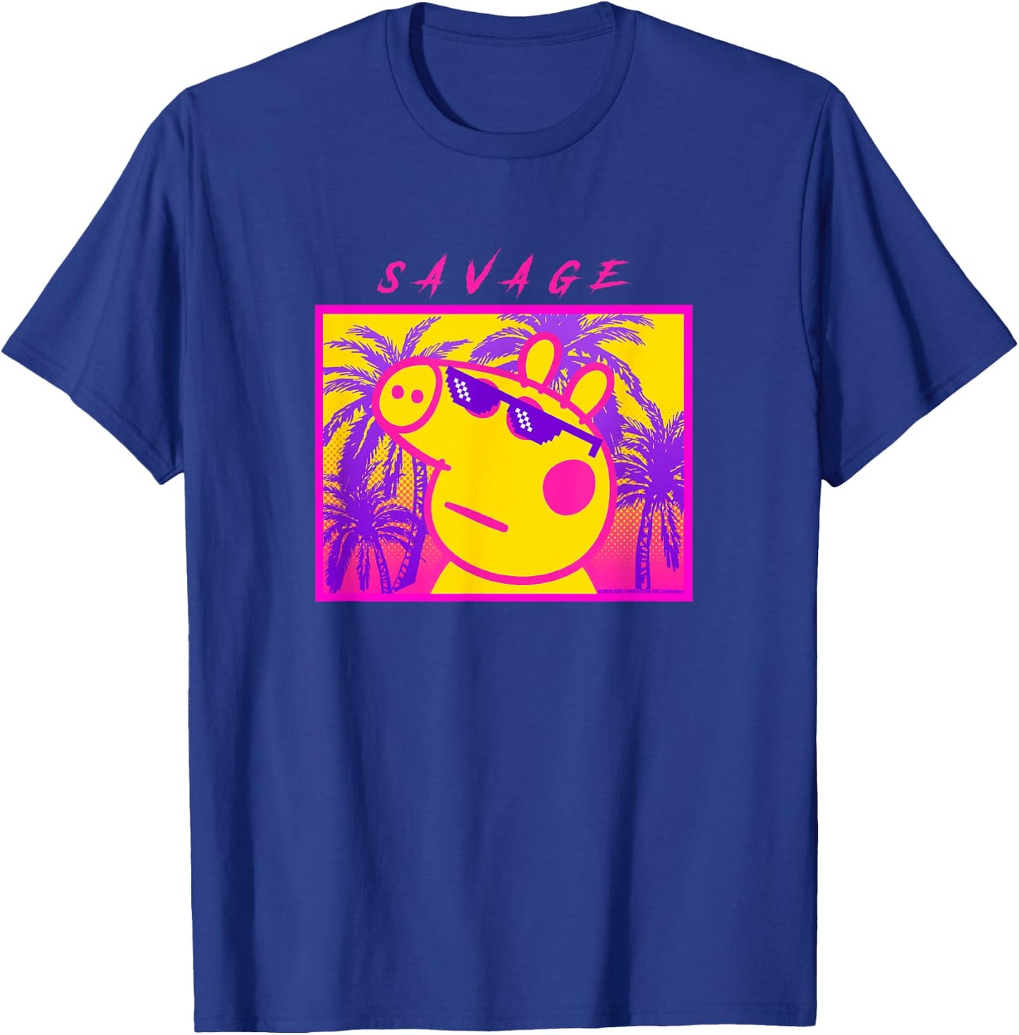 Peppa Pig Savage Portrait T-Shirt - T-Shirt | Royal