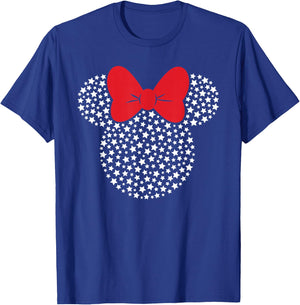 Disney Minnie Mouse Stars Americana T-Shirt - T-Shirt | Royal