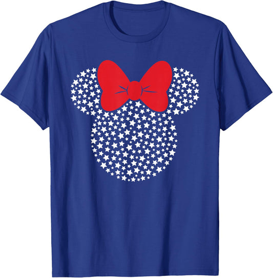 Disney Minnie Mouse Stars Americana T-Shirt - T-Shirt | Royal