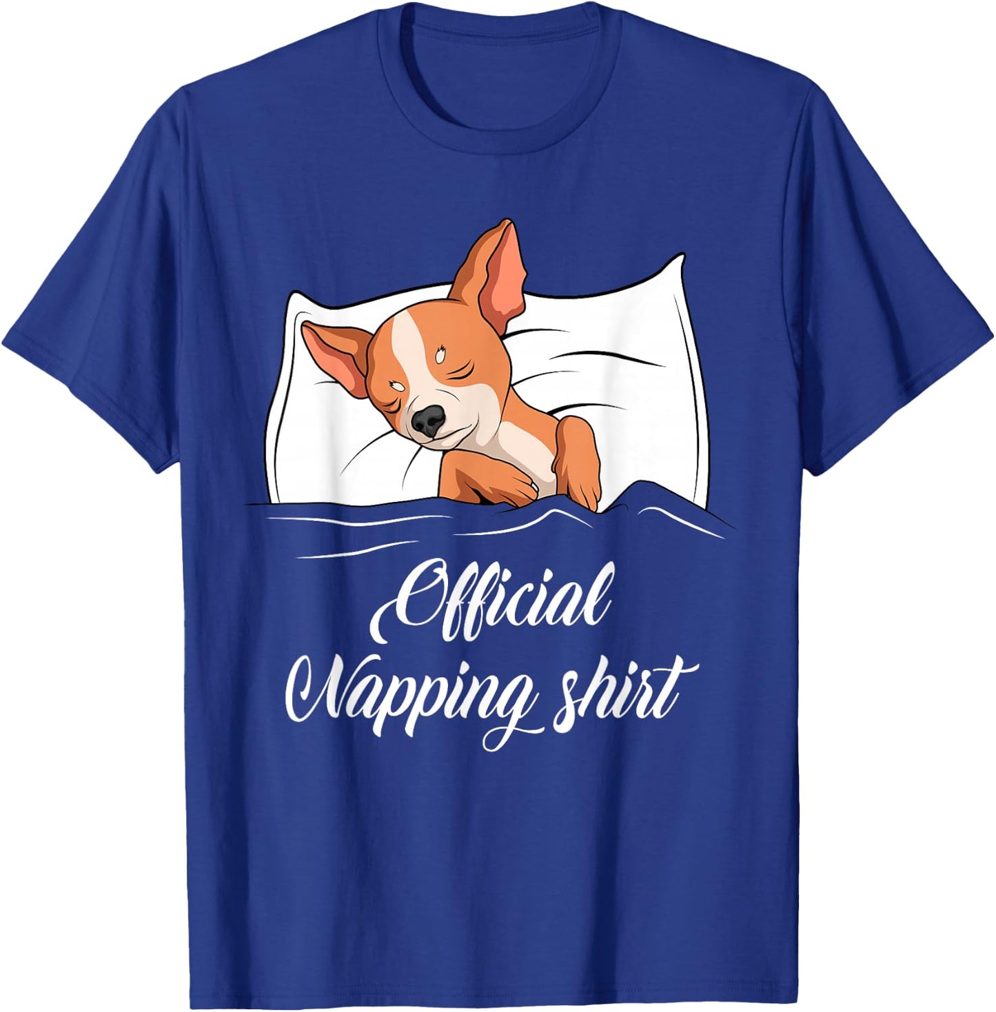 Sleeping Chihuahua Pyjamas Dog Lover Gift Official Napping Women Girls Kids T-Shirt - T-Shirt | Royal