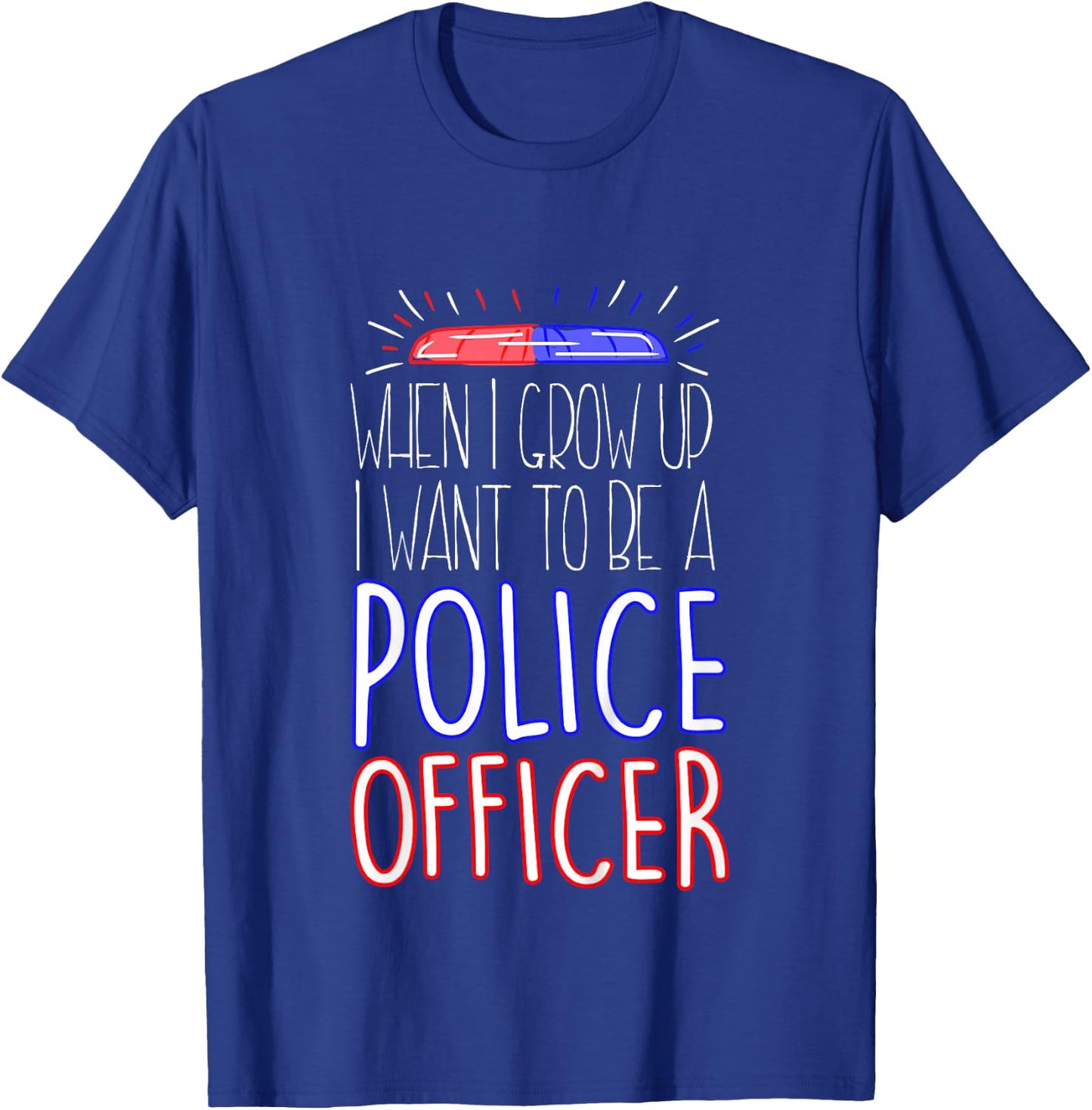 Future Police Officer T-Shirt - T-Shirt | Royal