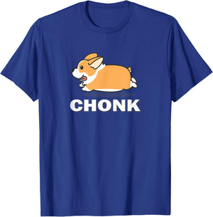 Funny Fat Chonk Pembroke Welsh Corgi Dog Lover T-Shirt - T-Shirt | Royal