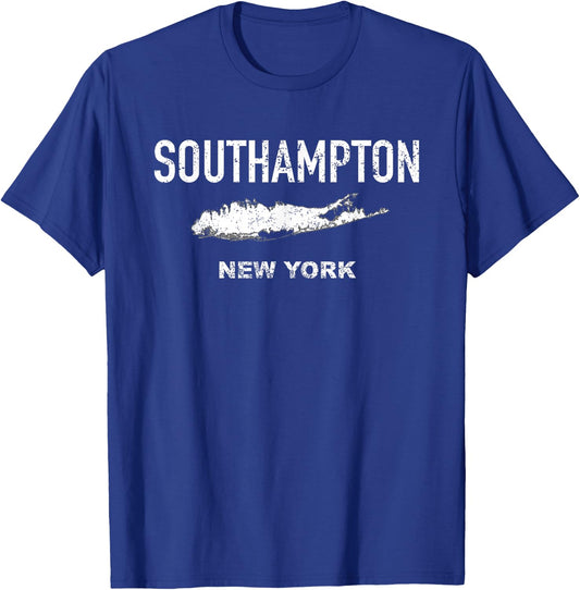Vintage Southampton Long Island New York T-Shirt - T-Shirt | Royal