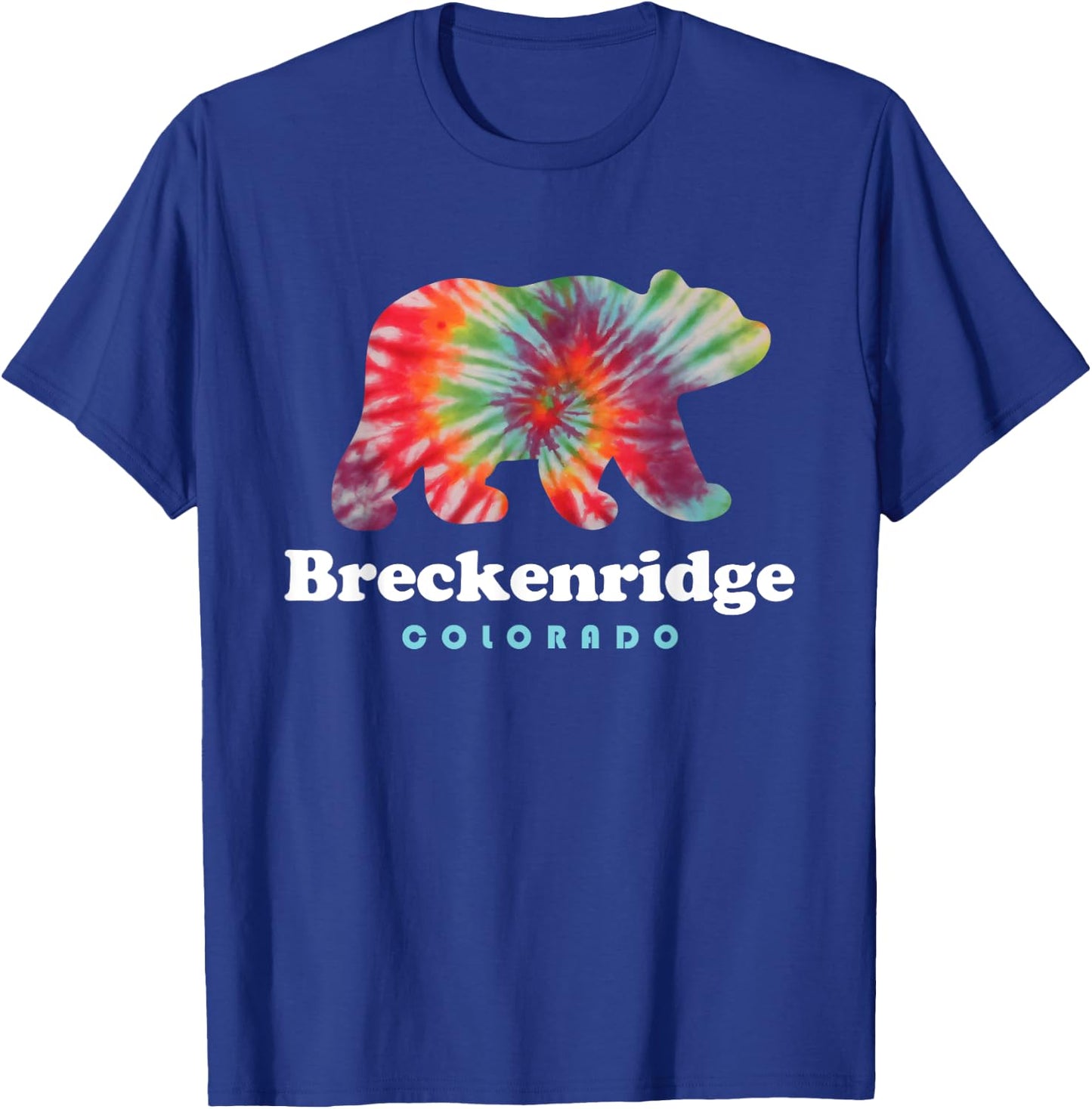 Breckenridge Colorado Bear Tie Dye T-Shirt - T-Shirt | Royal