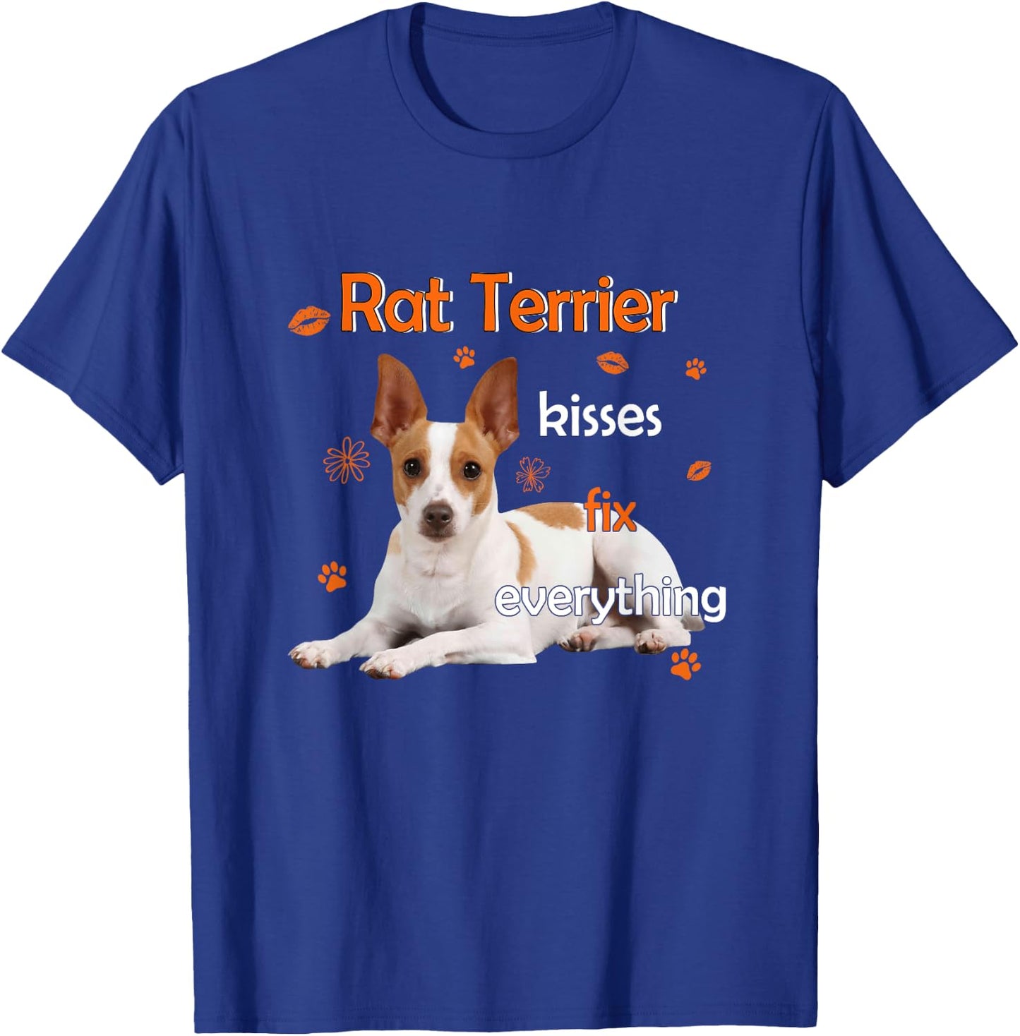 Rat Terrier Kisses Fix Everything T-Shirt - T-Shirt | Royal