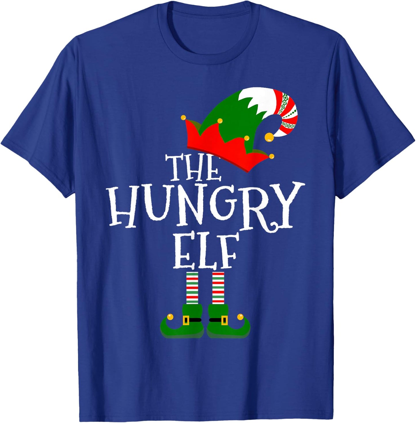 Funny The Hungry Elf Matching Family Group Gift Christmas T-Shirt - T-Shirt | Royal