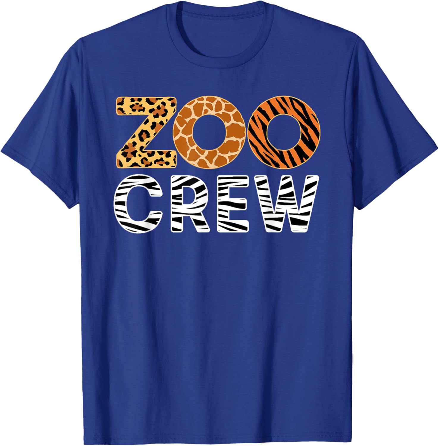 Zoo Crew Leopard Safari Animal Keeper Kids Group Matching T-Shirt - T-Shirt | Royal