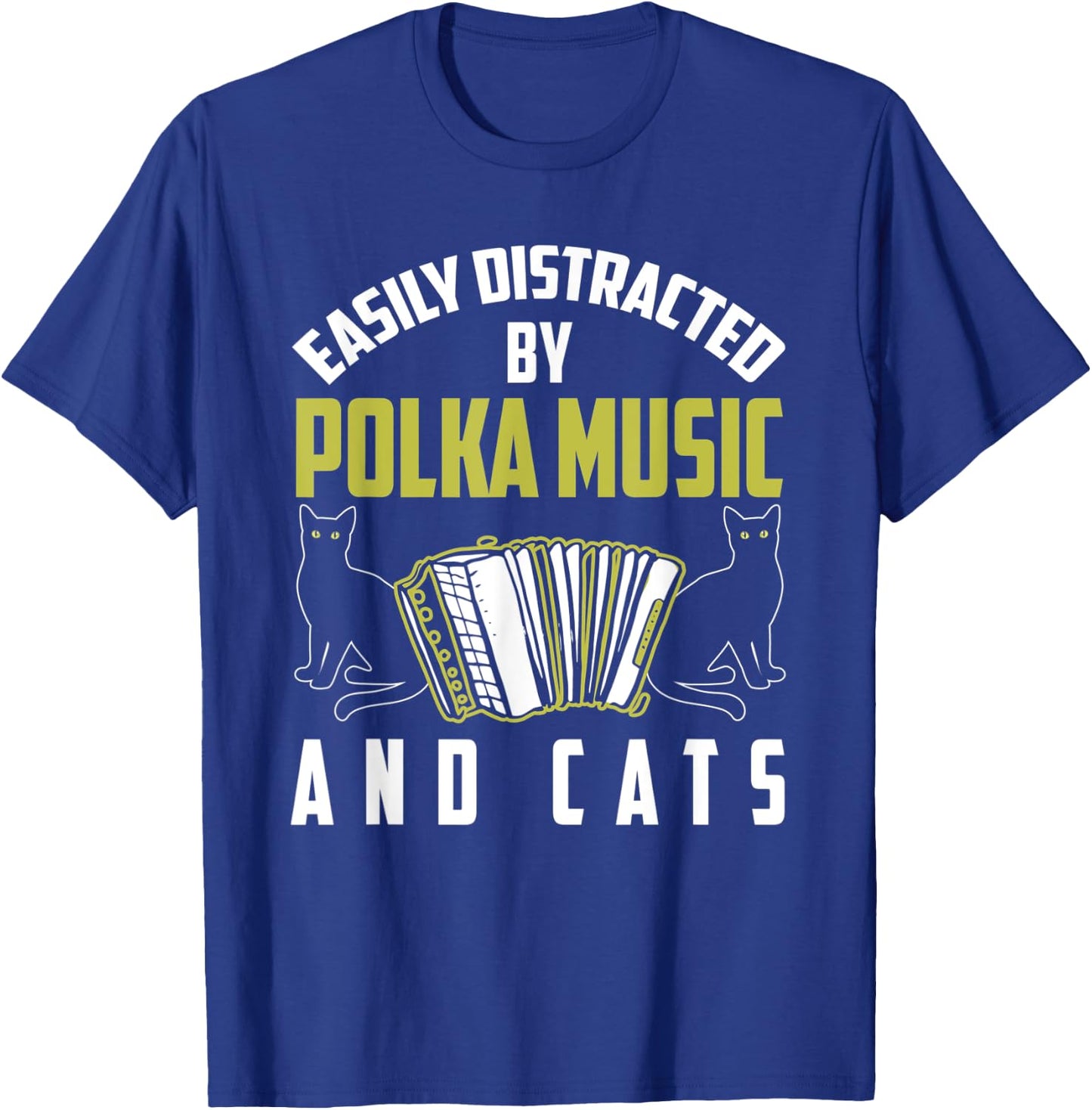 Polka Shirt Funny Cat Lover Polka Music Polka Lover Gift Women Kids T-Shirt - T-Shirt | Royal