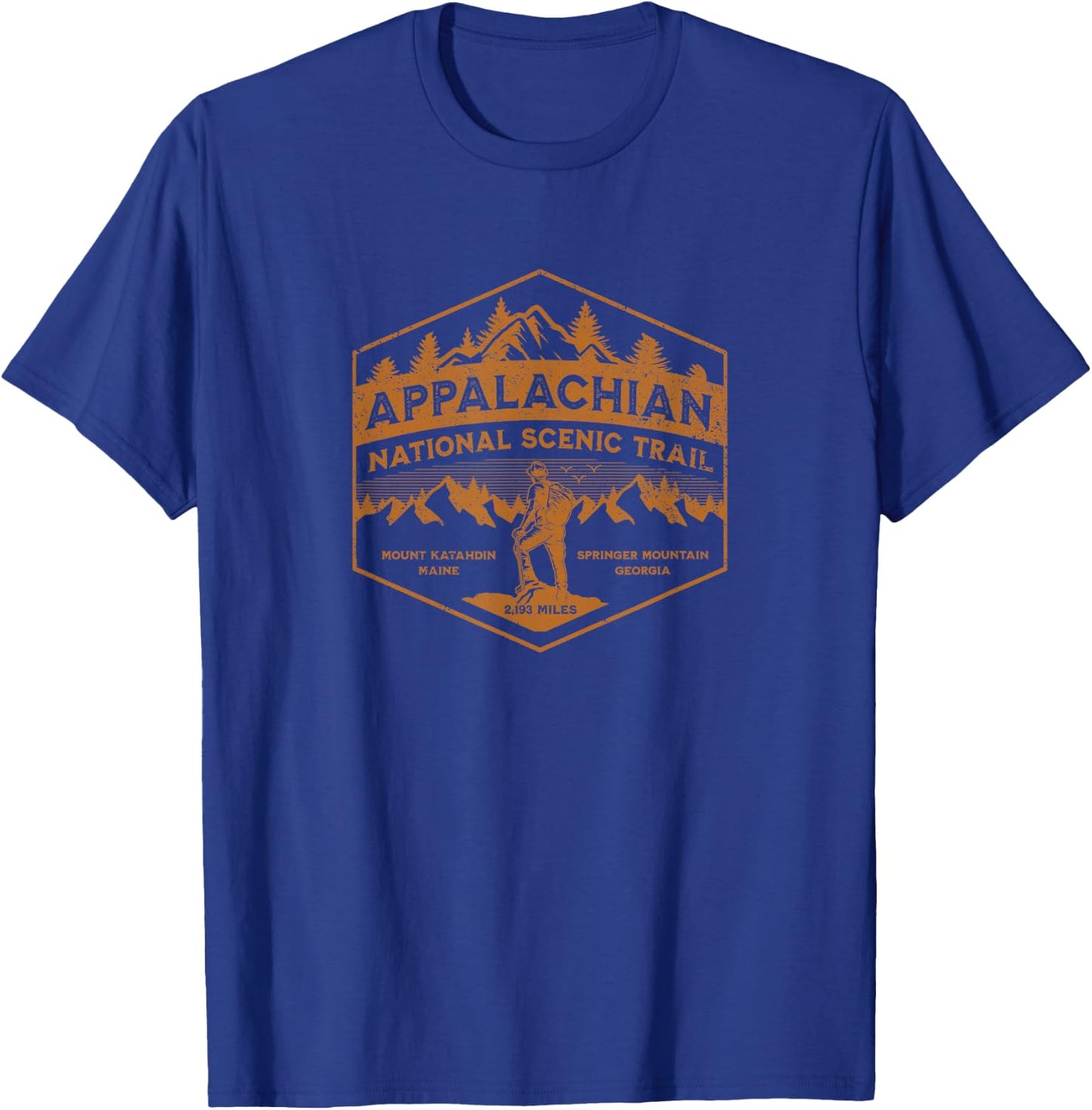 Appalachian National Scenic Trail Hiking Biking Souvenir T-Shirt - T-Shirt | Royal
