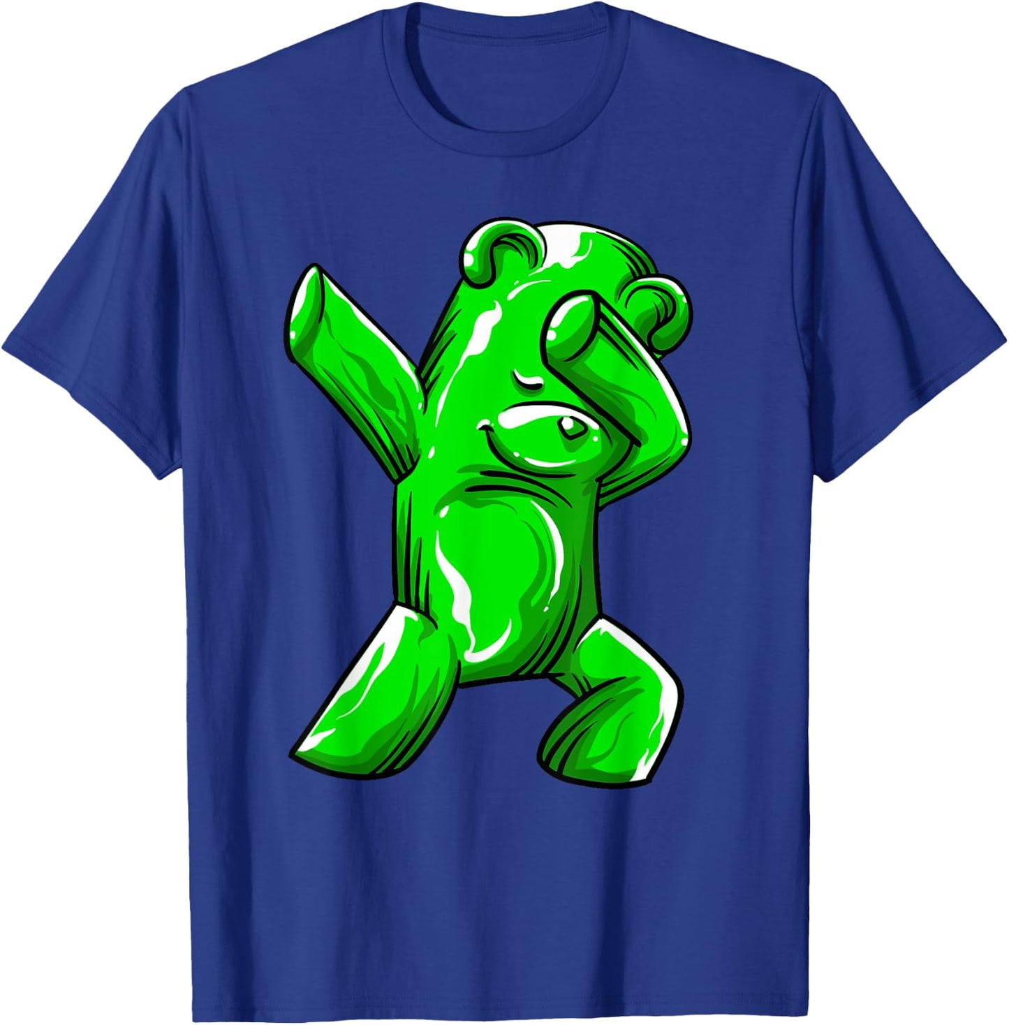 Funny Dabbing Gummy Bear Gift Cool Jelly Candy Animal Dance T-Shirt - T-Shirt | Royal