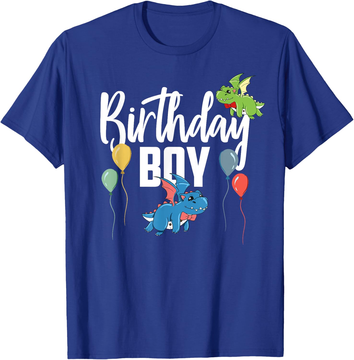 Birthday Boy Dragon Lover Funny Kids Boys Birthday Party T-Shirt - T-Shirt | Royal