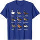 Type Of Geese Chart Variety For Nature Lovers Bird Watchers T-Shirt - T-Shirt | Royal