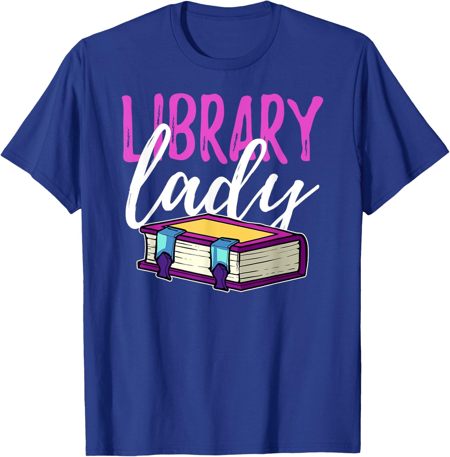 Librarian Library Reading Bookworm Books T-Shirt - T-Shirt | Royal