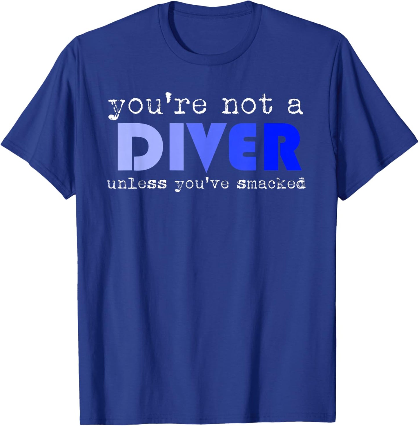 Funny Water Jumping Statement Athletes Art Diver Gift T-Shirt - T-Shirt | Royal