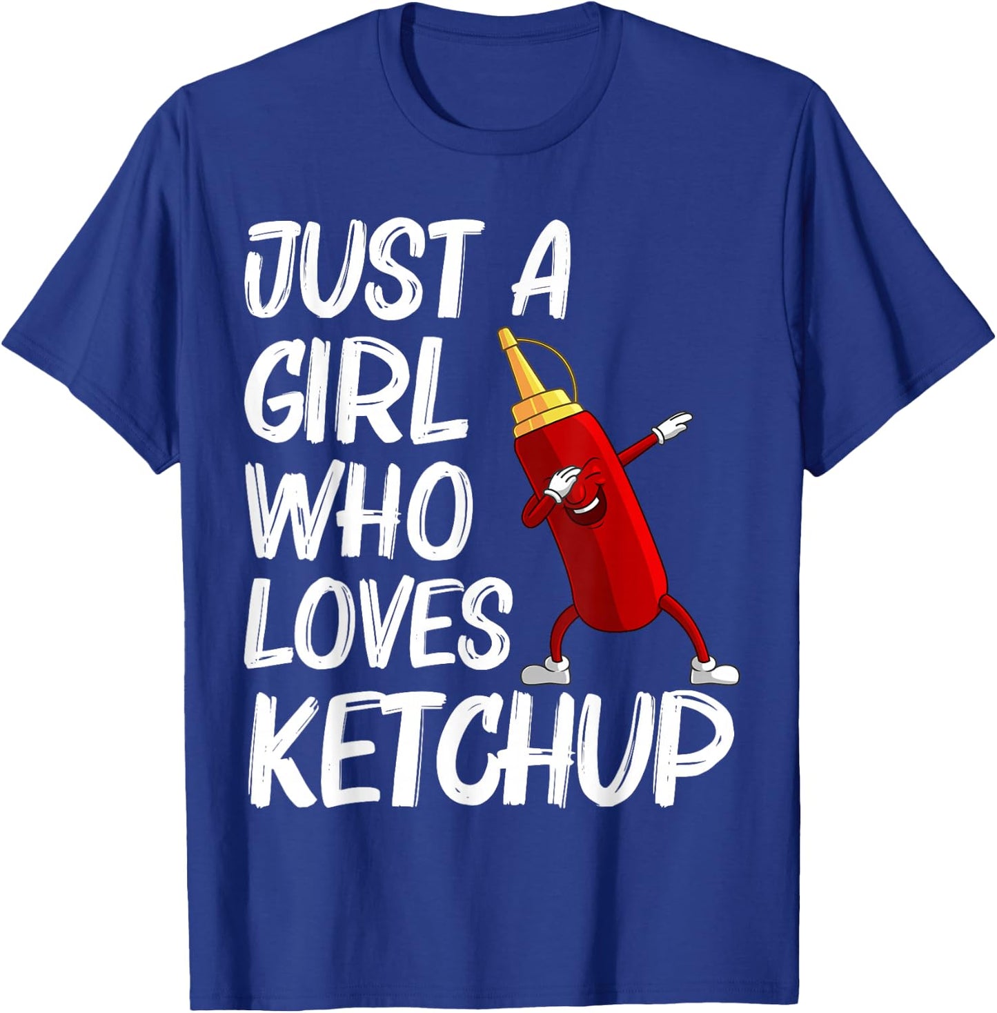 Funny Ketchup Gift Girls Kids Ketchup Merchandise Tomato T-Shirt - T-Shirt | Royal