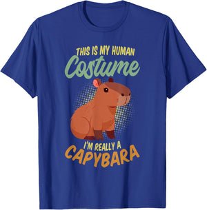 This Is My Human Costume I'm Really A Capybara T-Shirt - T-Shirt | Royal