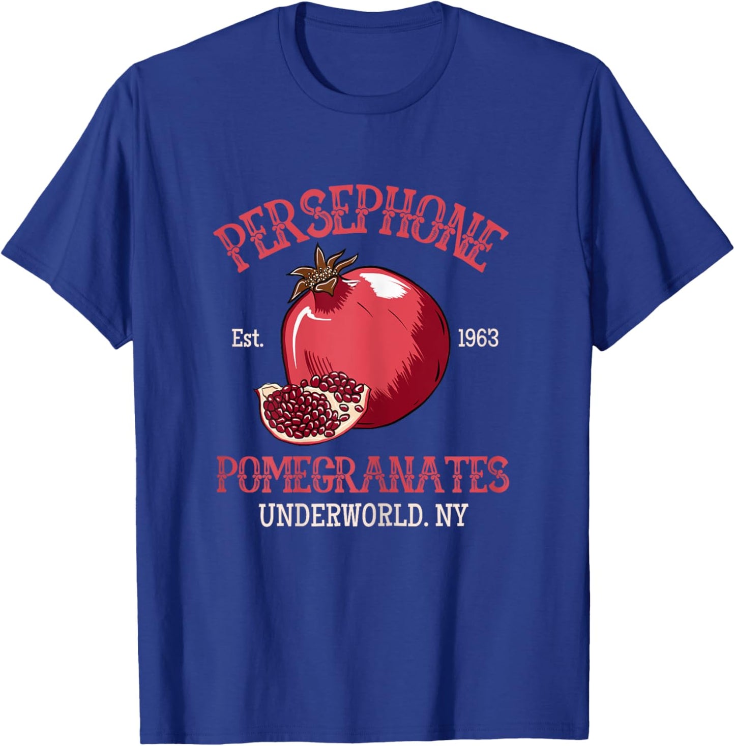 Greek Mythology Persephone's Pomegranates , Female X-Small, Black T-Shirt - T-Shirt | Royal