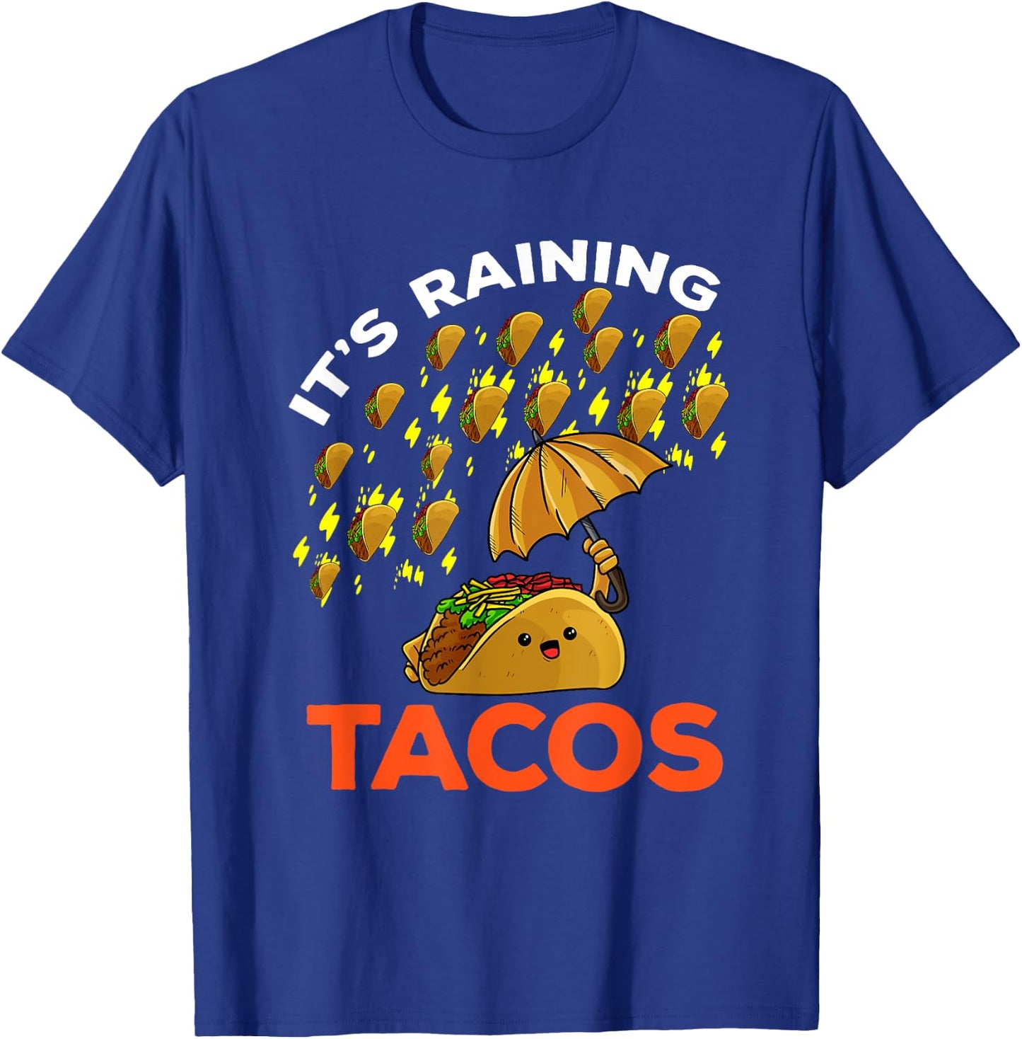 It's Raining Tacos Funny Mexican Food Kids Boy Girl T-Shirt - T-Shirt | Royal