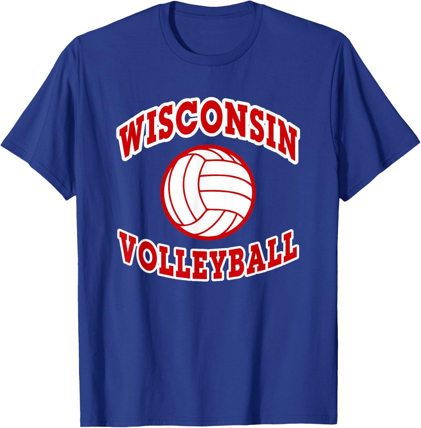 Wisconsin Volleyball Classic Style T-Shirt - T-Shirt | Royal