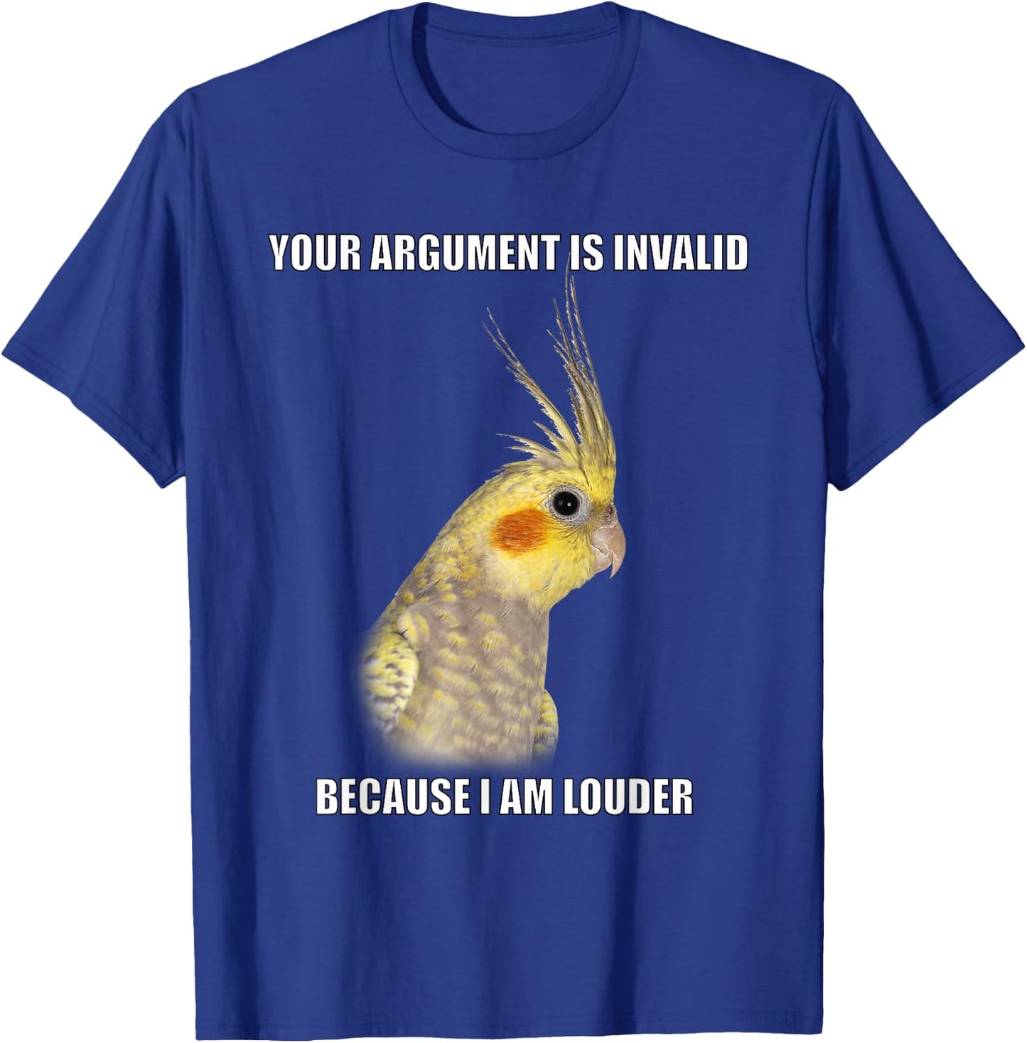 COCKATIEL Birds Funny Cockatiels Design T-Shirt - T-Shirt | Royal