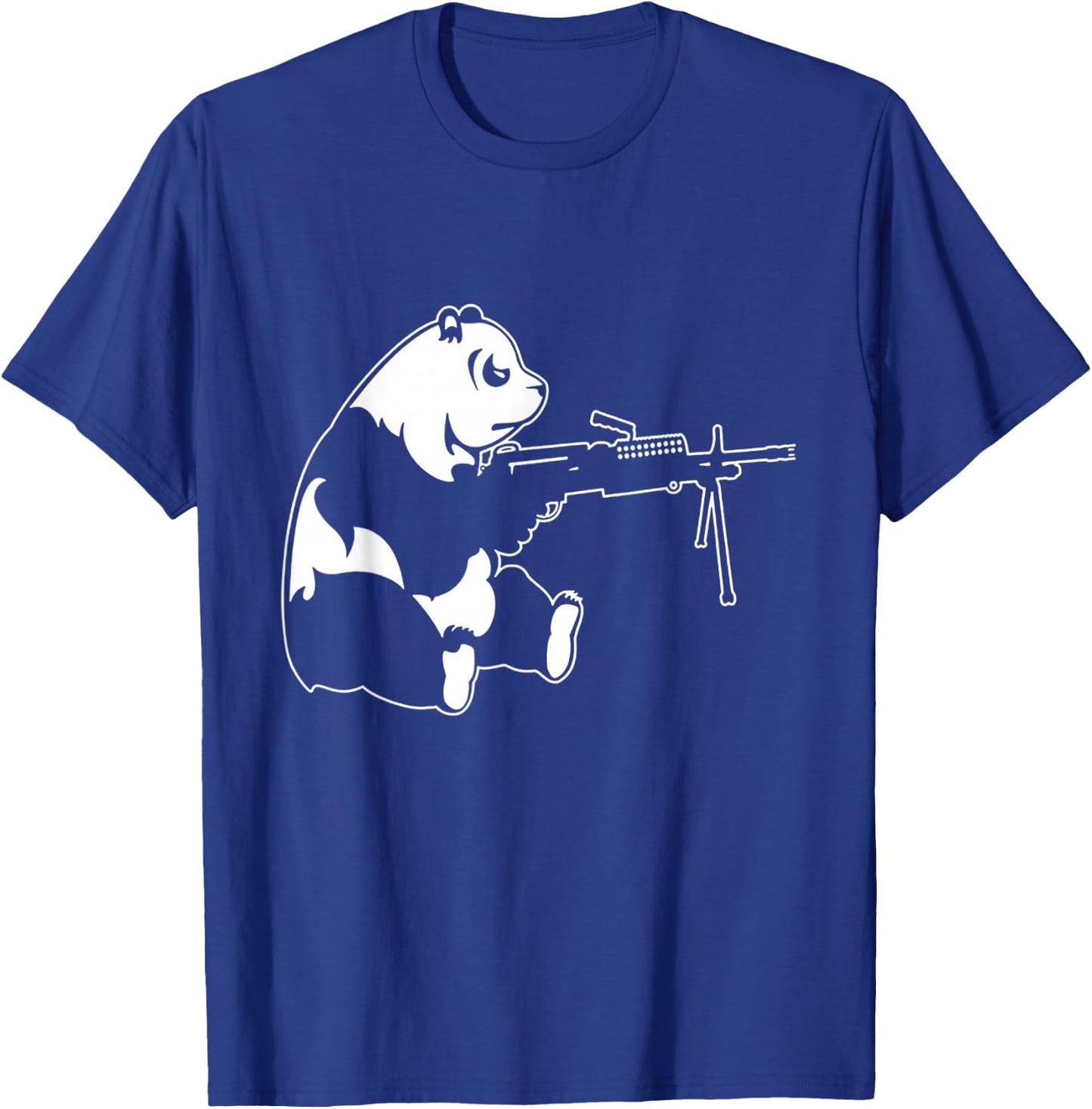 Panda Machine Gun T-Shirt - T-Shirt | Royal