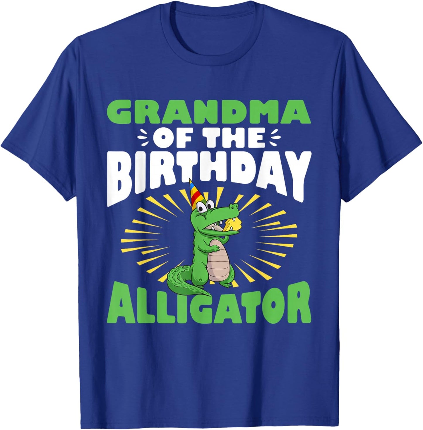 Alligator Birthday Crocodile Alligator Grandma T-Shirt - T-Shirt | Royal