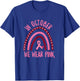 In October We Wear Pink Breast Cancer Awareness T-Shirt - T-Shirt | Royal