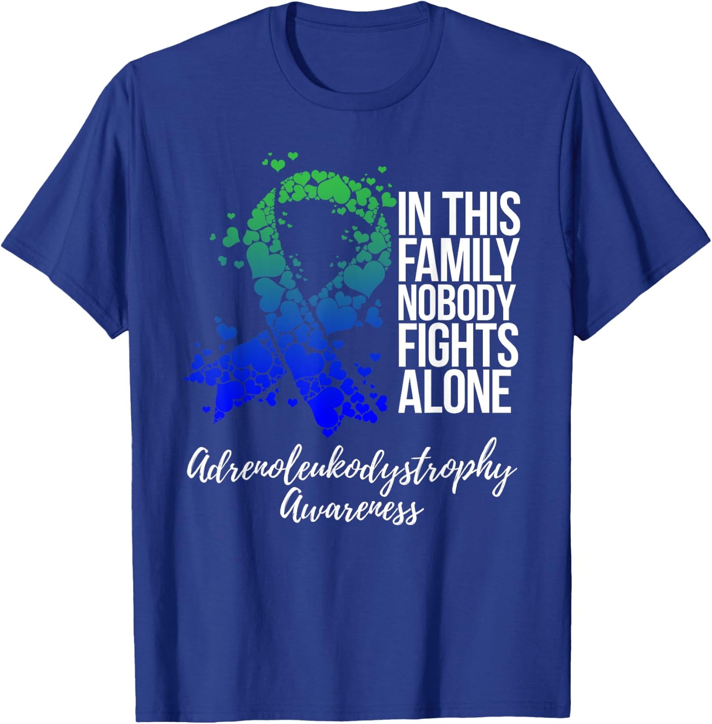 Family Support ADL Adrenoleukodystrophy Awareness T-Shirt - T-Shirt | Royal