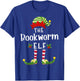 Bookworm Christmas Elf Matching Pajama X-Mas Party T-Shirt - T-Shirt | Royal