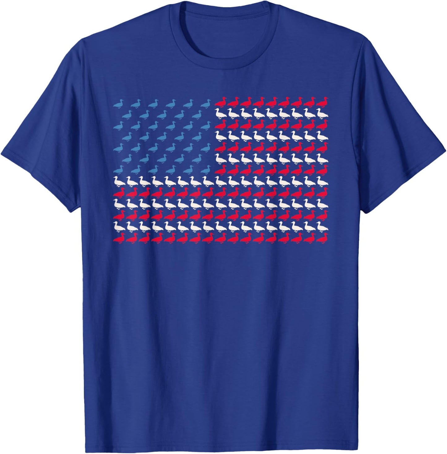 Mallard American Flag Duck US 4th Of July Drake USA Gift T-Shirt - T-Shirt | Royal