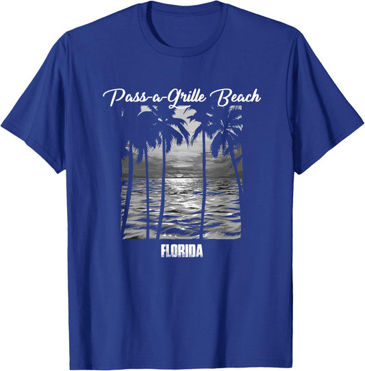 Pass-a-Grille Beach Souvenir - Florida Reminder Women Kids T-Shirt - T-Shirt | Royal