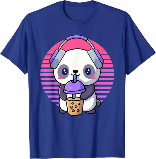 Retro K-Pop Shirts For Teen Girls Women KPop And Bubble Tea T-Shirt - T-Shirt | Royal