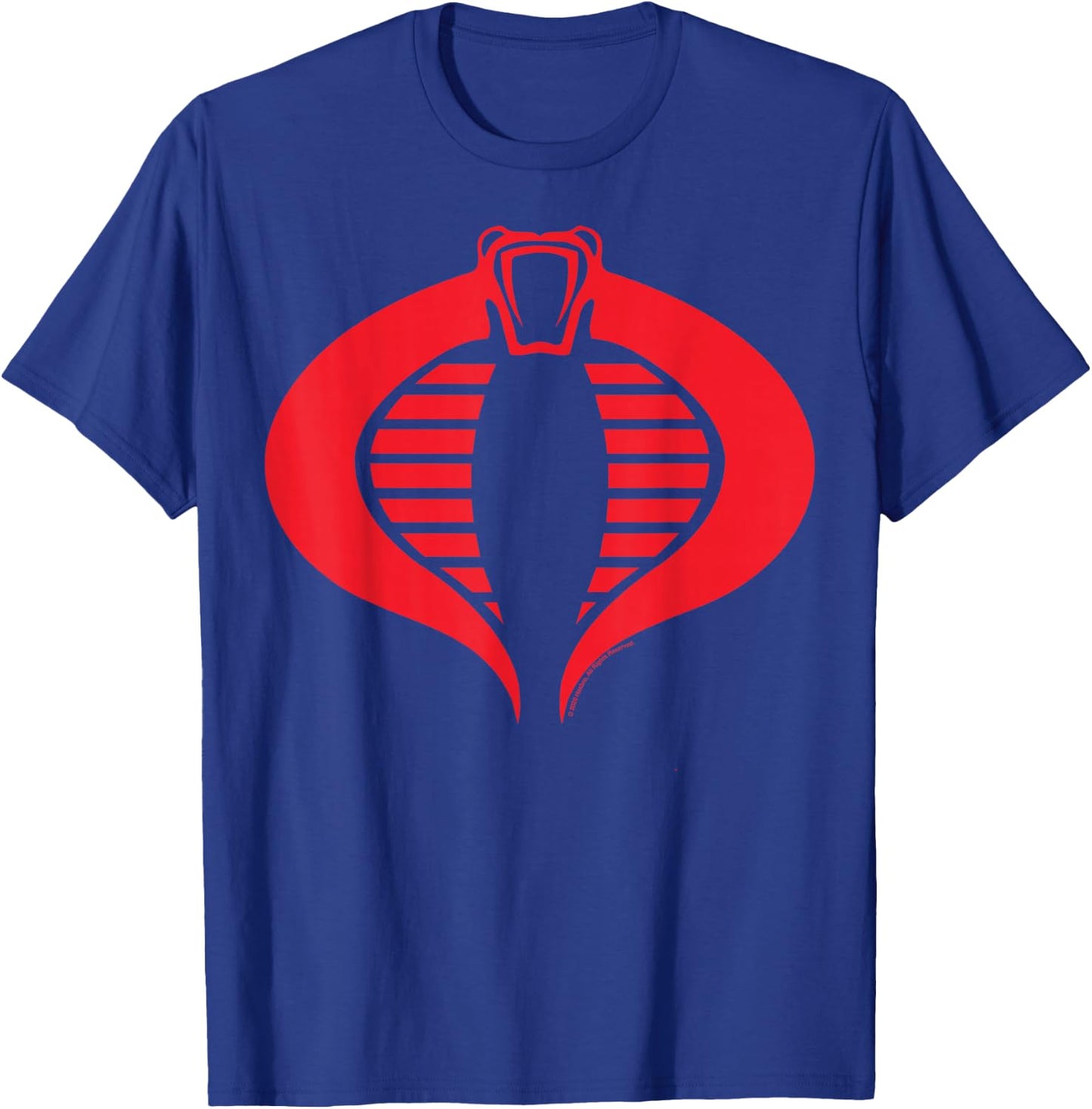 G.I. Joe Retro Silhouette Cobra Logo Small T-Shirt - T-Shirt | Royal