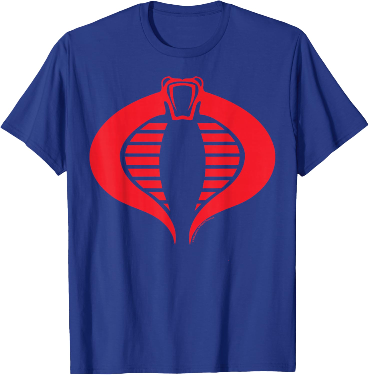 G.I. Joe Retro Silhouette Cobra Logo Small T-Shirt - T-Shirt | Royal