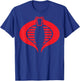 G.I. Joe Retro Silhouette Cobra Logo Small T-Shirt - T-Shirt | Royal