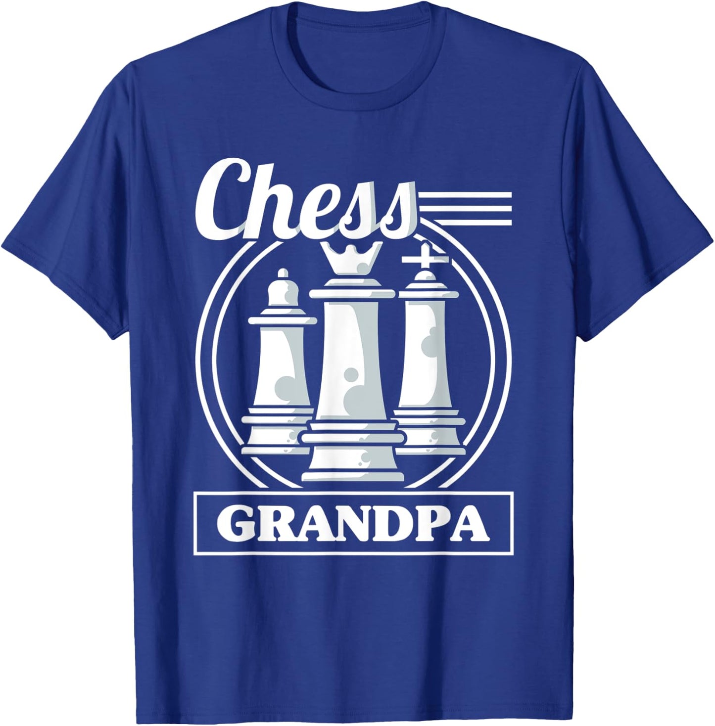 Chess Grandpa Chess Grandfather Funny Chess Player T-Shirt - T-Shirt | Royal