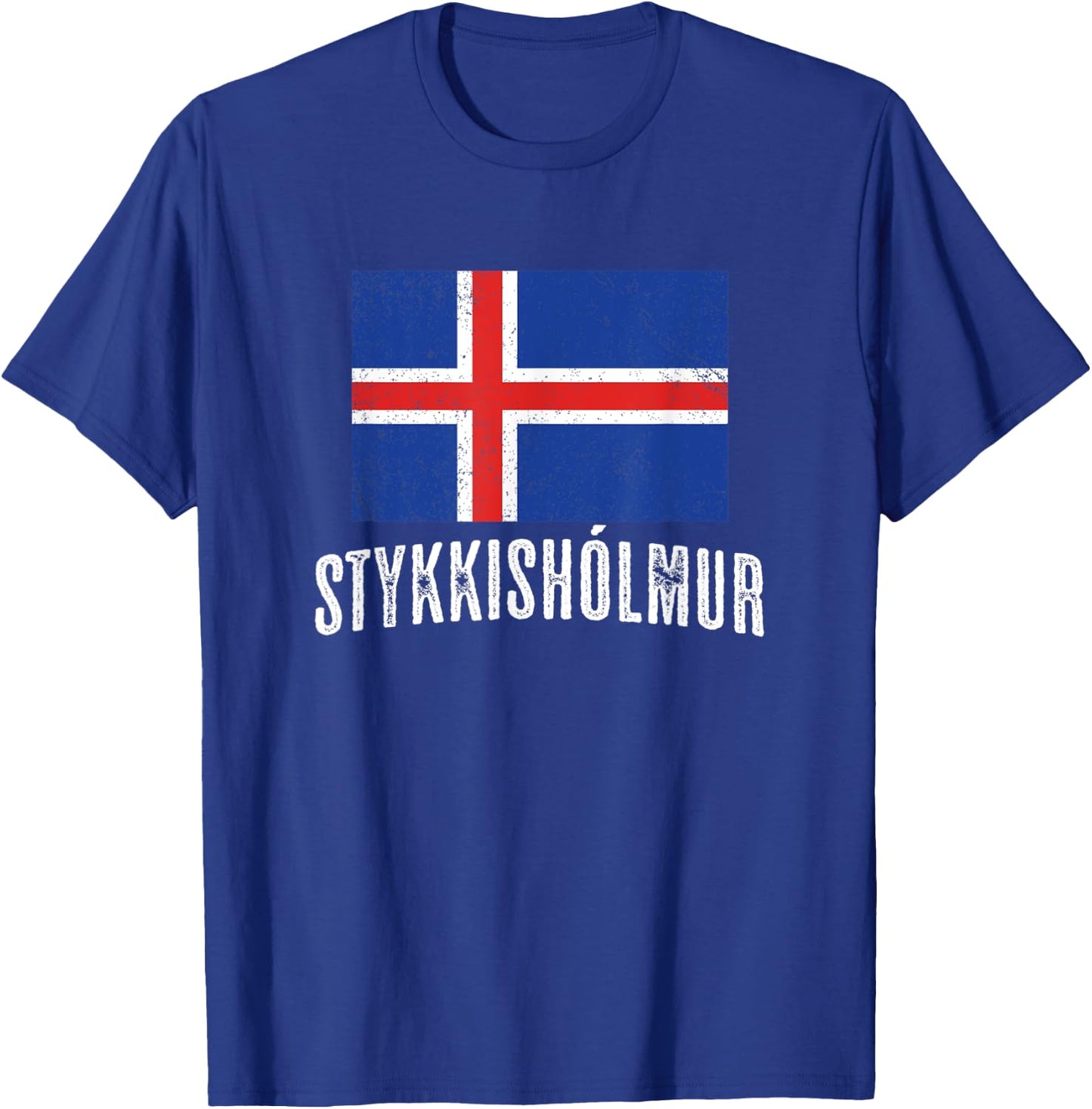 City of Stykkishólmur ICELAND | Icelandic Flag Novelty Merch T-Shirt - T-Shirt | Royal