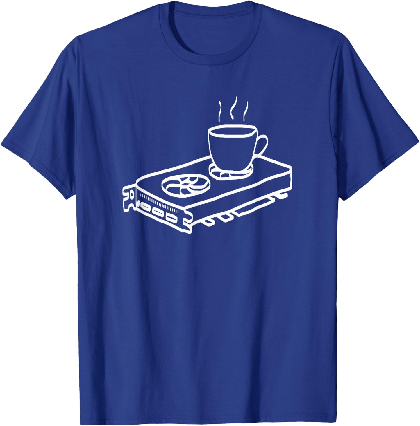 Funny PC Gaming, GPU Cup Holder T-Shirt - T-Shirt | Royal