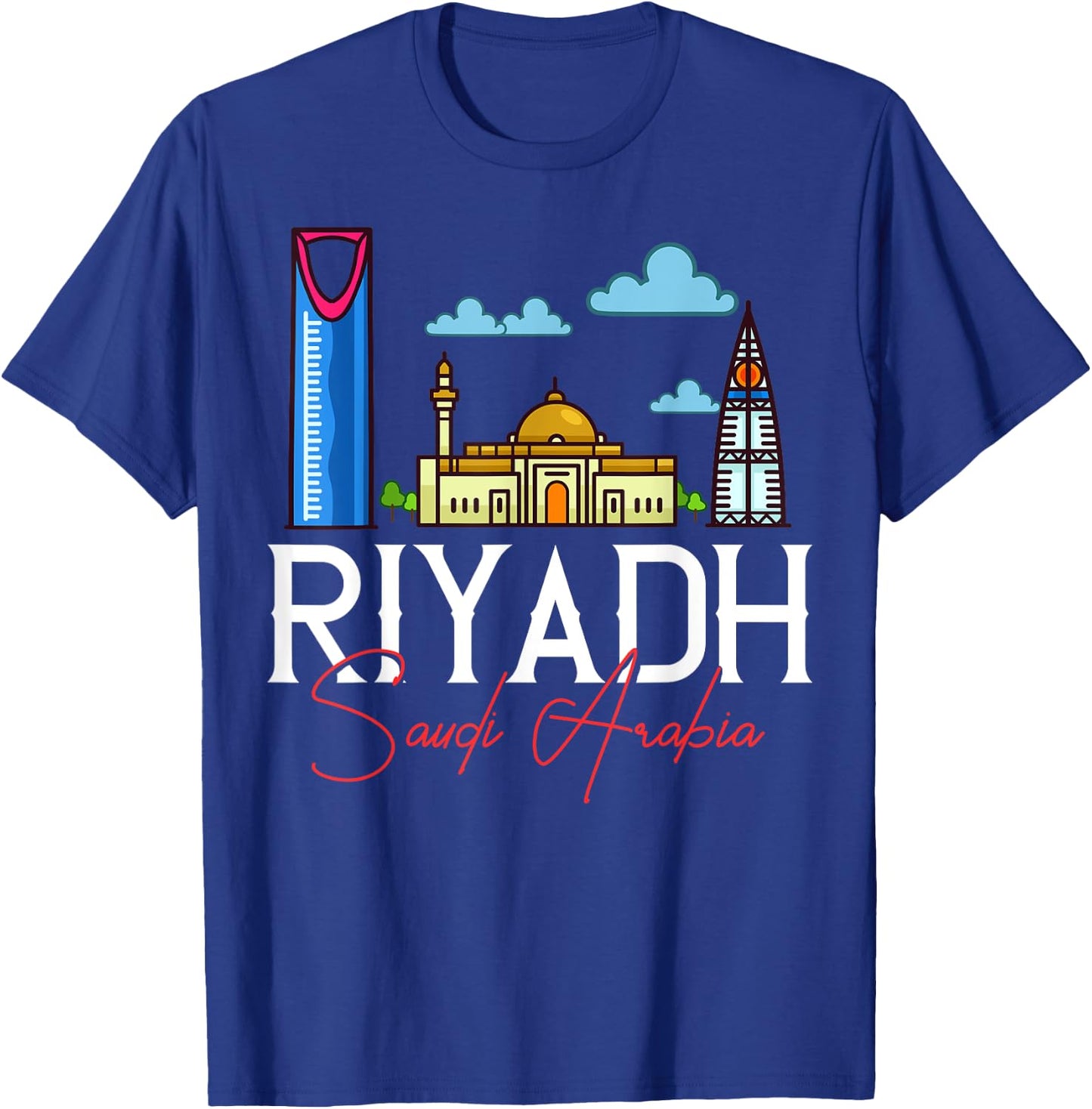 Riyadh Saudi Arabia City Skyline Map Travel T-Shirt - T-Shirt | Royal