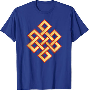 Endless Knot Eternal Knot Buddhism Jainism Wisdom Cycle T-Shirt - T-Shirt | Royal